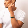 Fred Bennett Forest Green Leather Double Row Bracelet