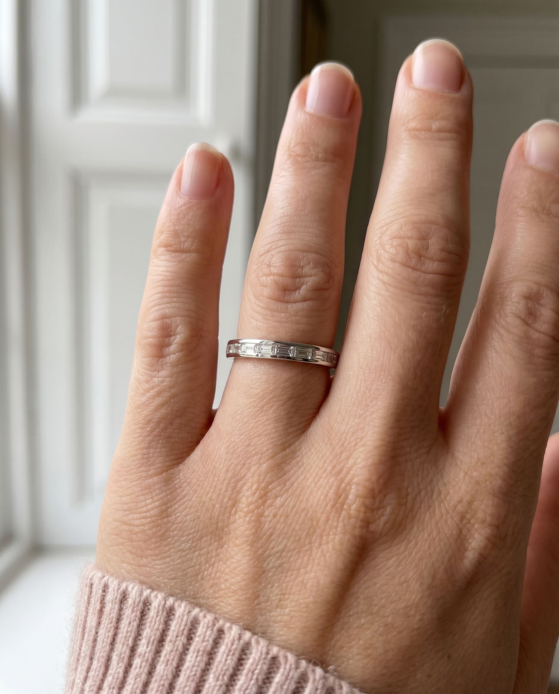 Full Set Baguette Diamond Eternity Ring