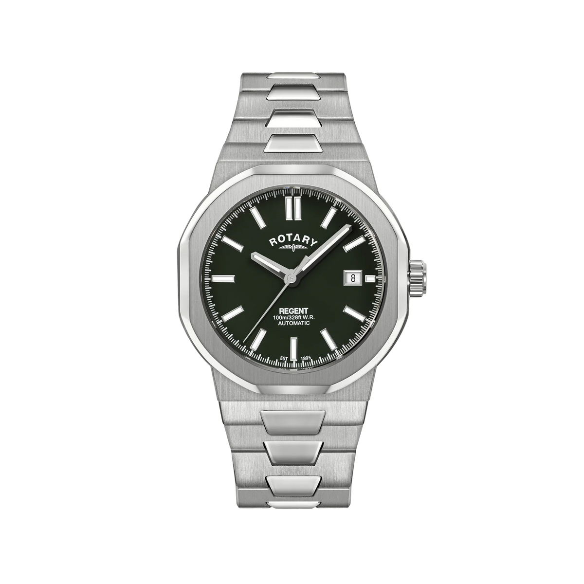 Rotary Regent Automatic Watch With Dark Green Dial