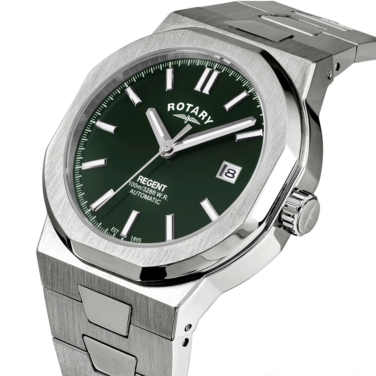Rotary Regent Automatic Watch With Dark Green Dial