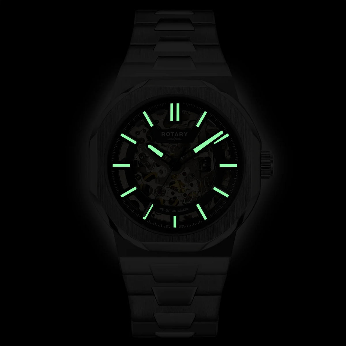 Rotary Regent Skeleton Automatic Watch