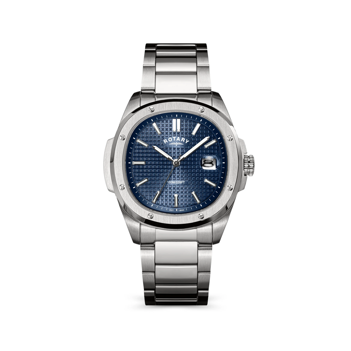 Rotary Apex100 Watch With Blue Dial