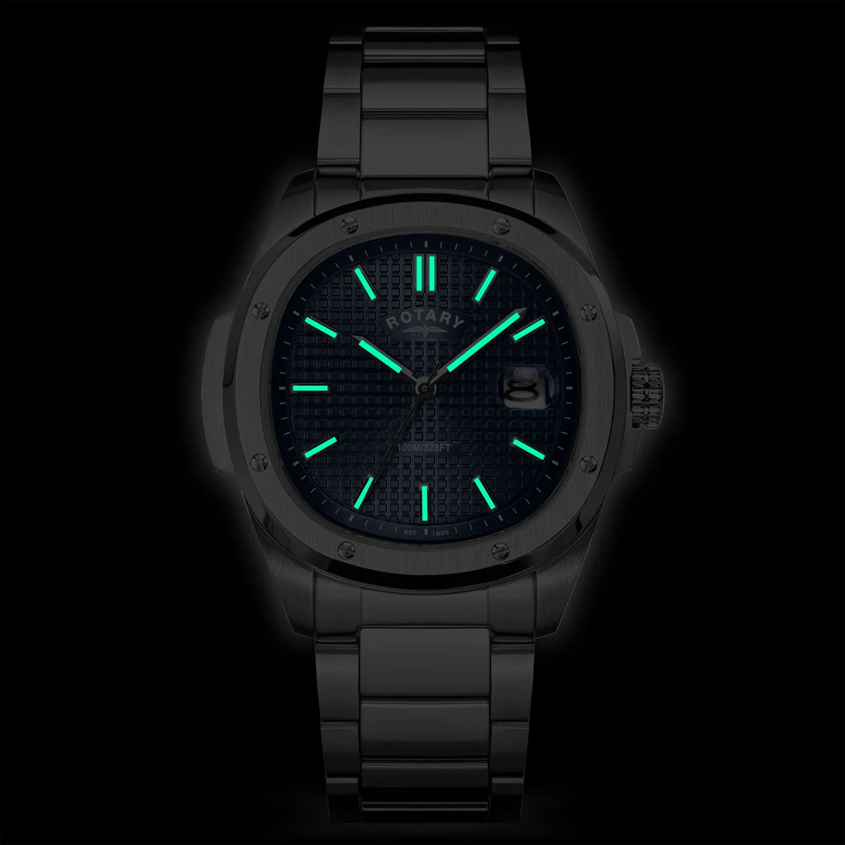 Rotary Apex100 Watch With Blue Dial