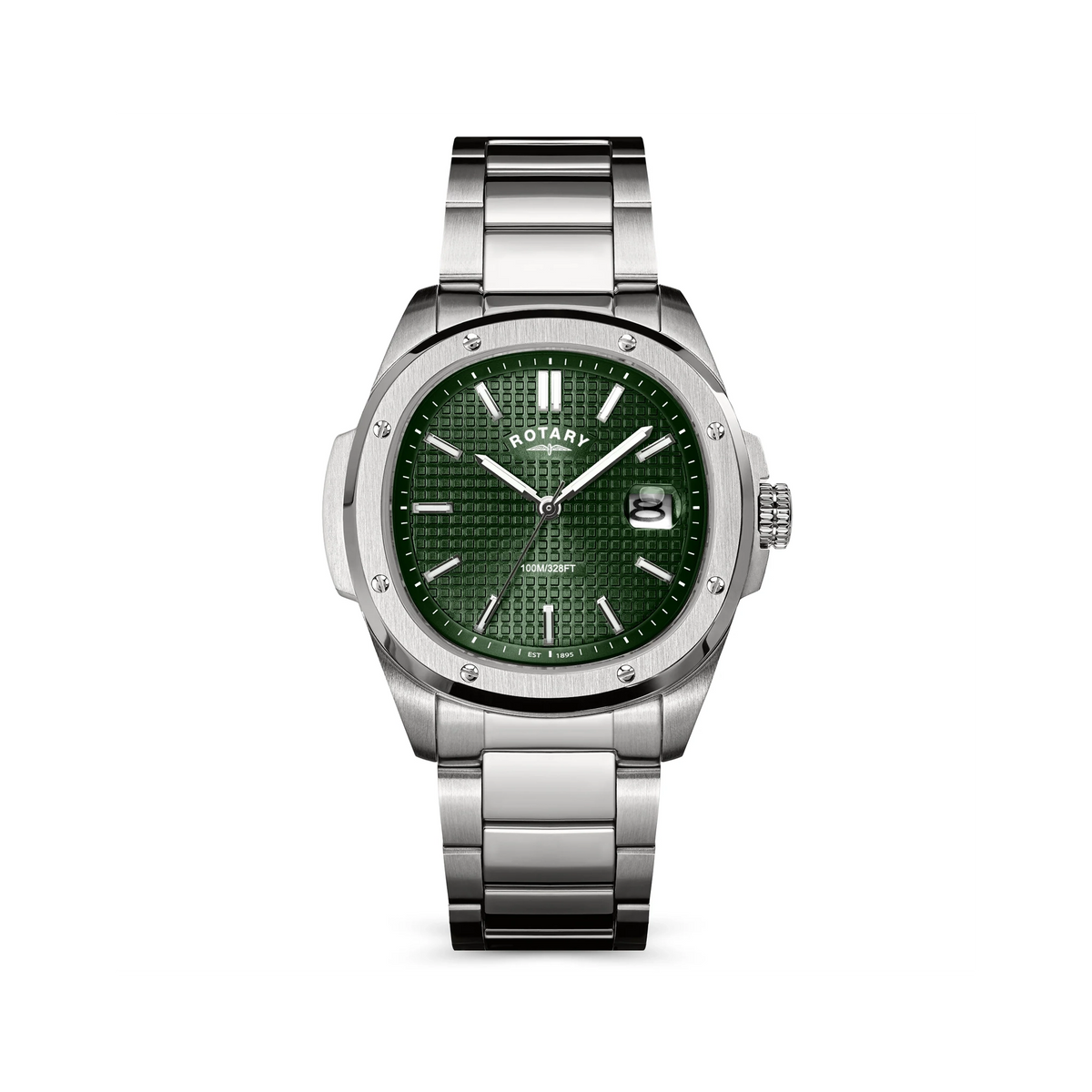 Rotary Apex100 Watch With Green Dial