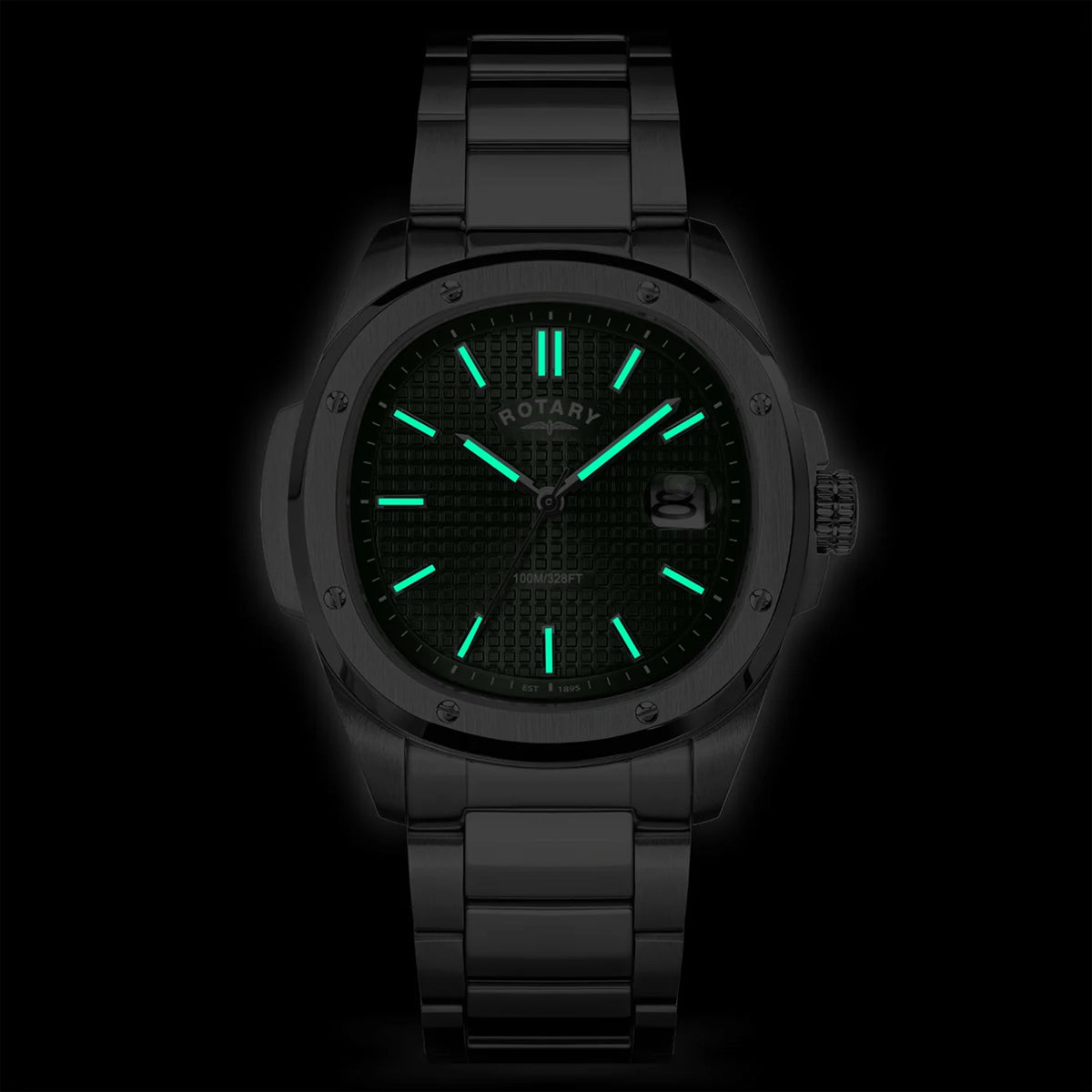 Rotary Apex100 Watch With Green Dial