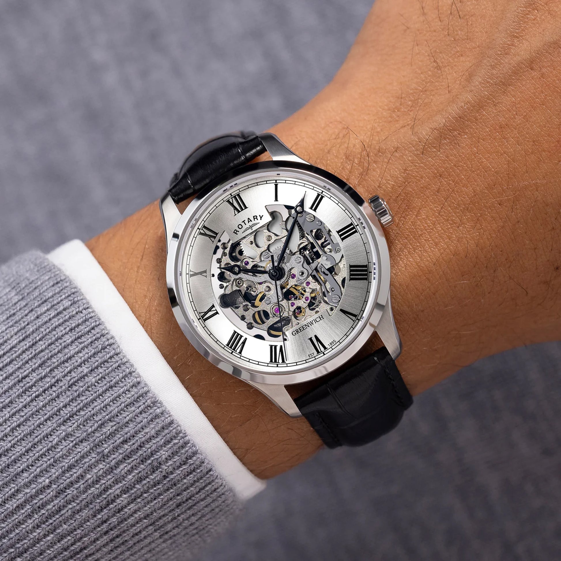 Rotary Greenwich Automatic Skeleton Watch