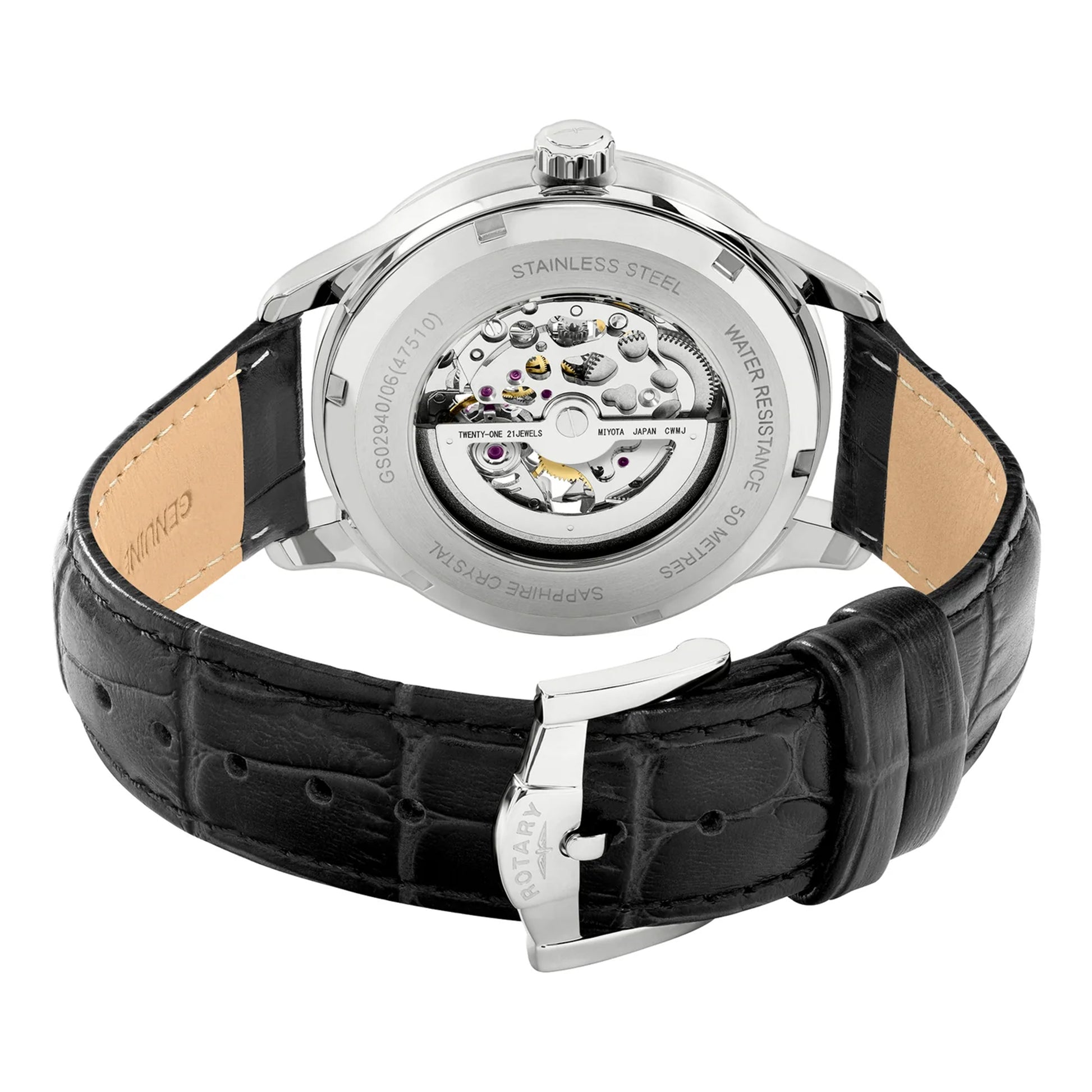 Rotary Greenwich Automatic Skeleton Watch