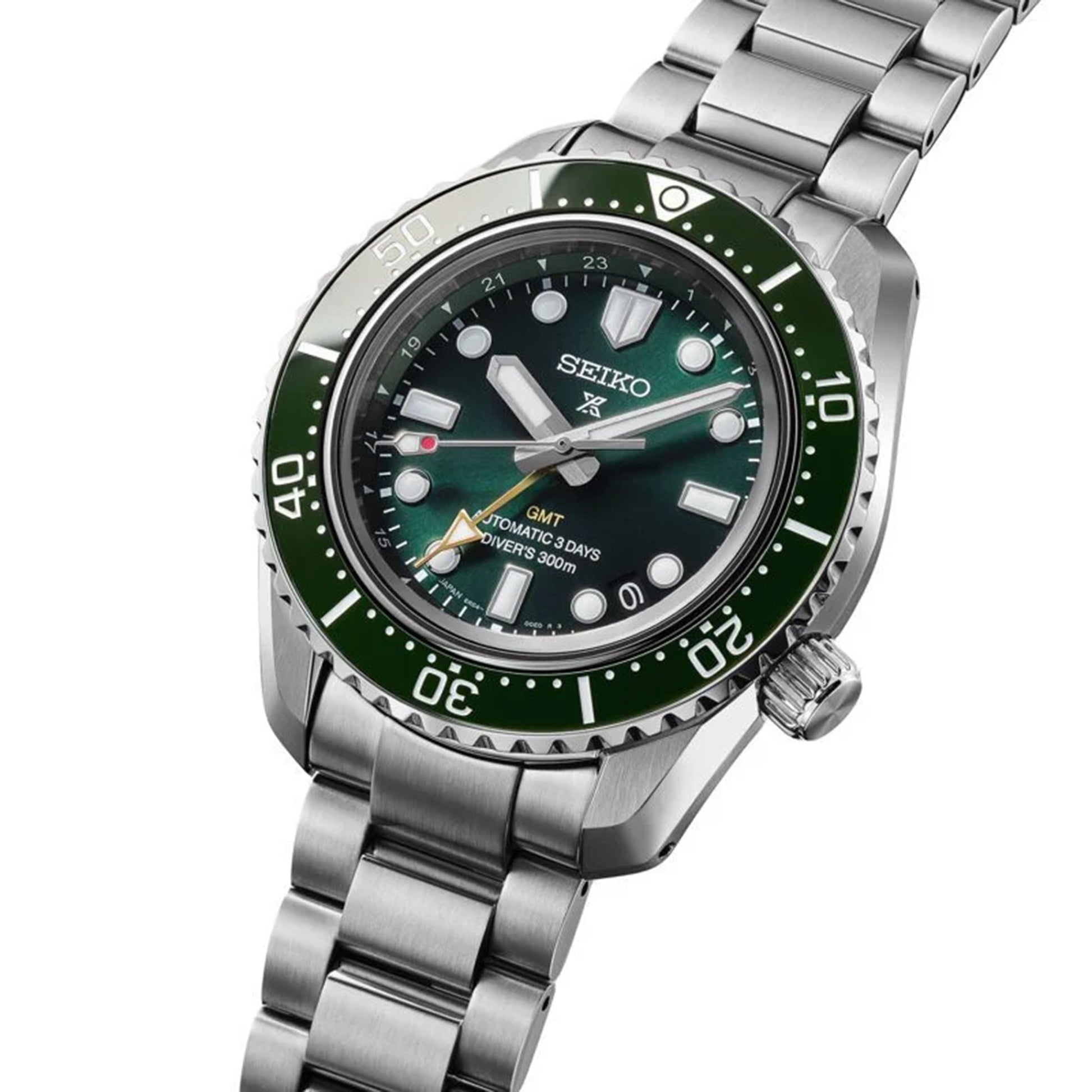 Seiko Prospex 1968 Diver’s Watch 300M Heritage GMT in Pacific Green