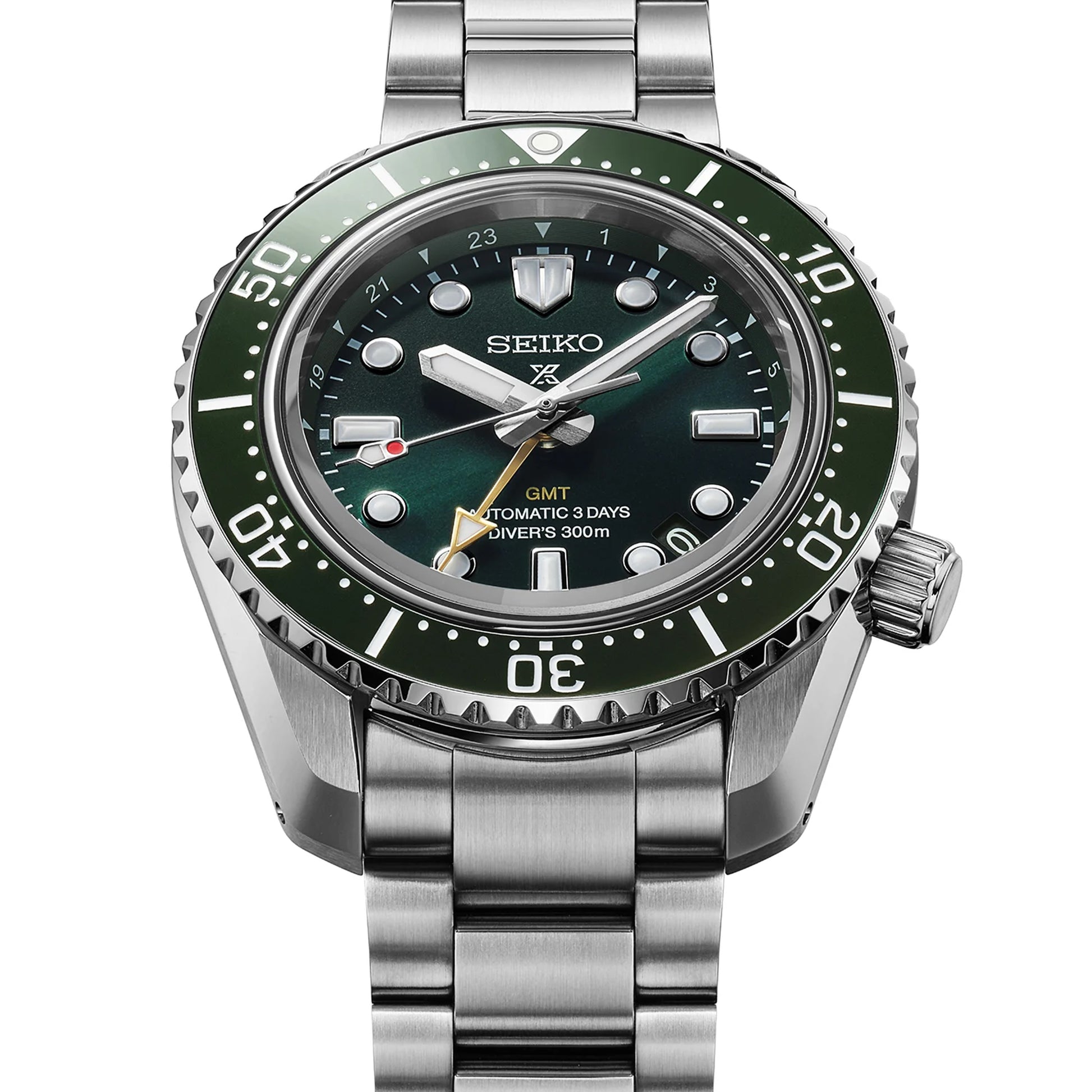 Seiko Prospex 1968 Diver’s Watch 300M Heritage GMT in Pacific Green