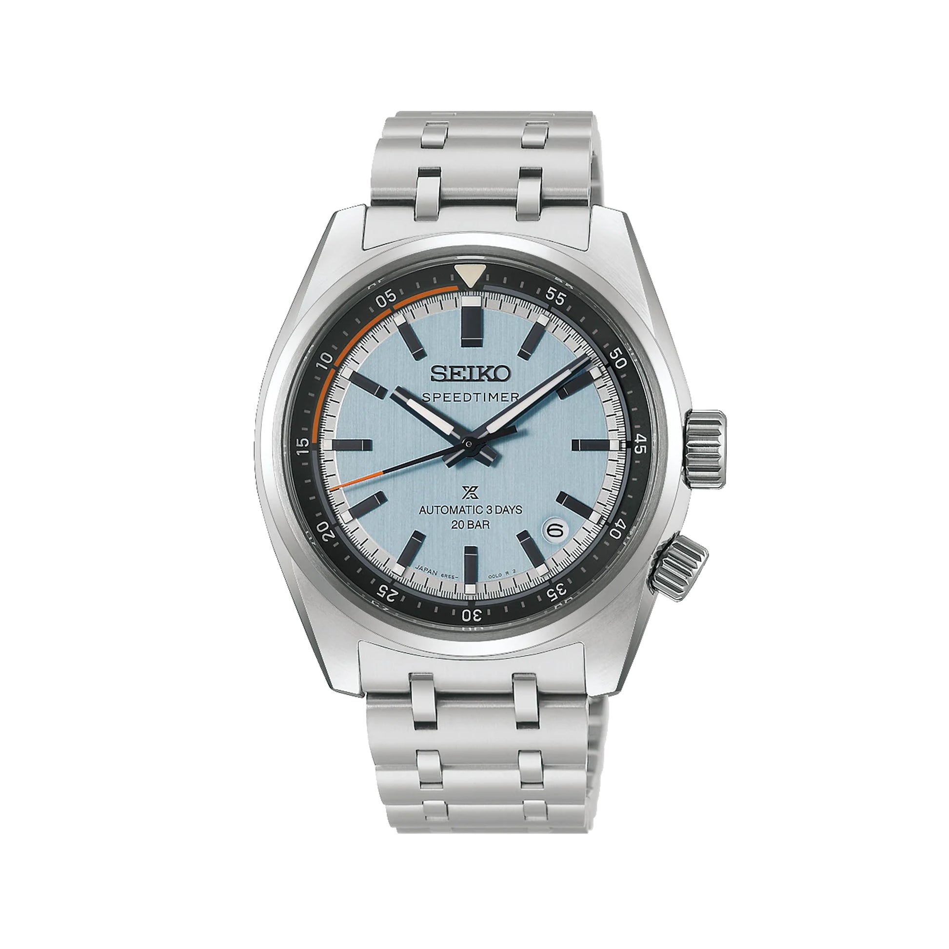 Seiko Prospex 'Heritage Motoring' Countdown Speedtimer Watch in Powder Blue