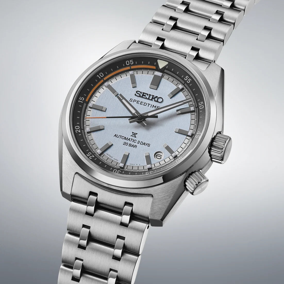 Seiko Prospex 'Heritage Motoring' Countdown Speedtimer Watch in Powder Blue