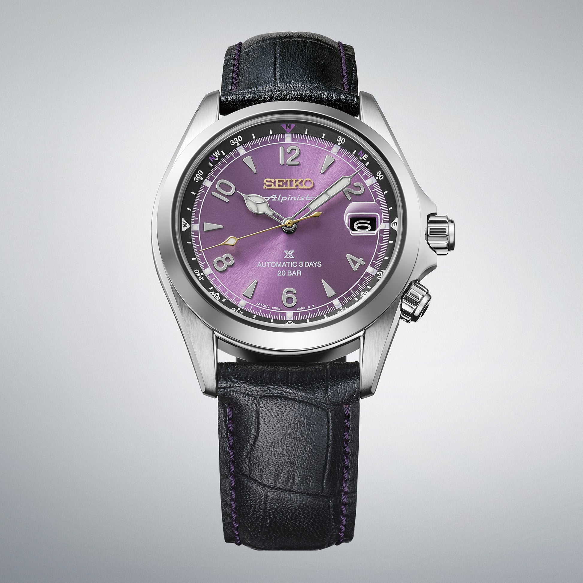 Seiko 145th Anniversary Alpinist Automatic Limited Edition Watch in Edo Purple PRE-ORDER