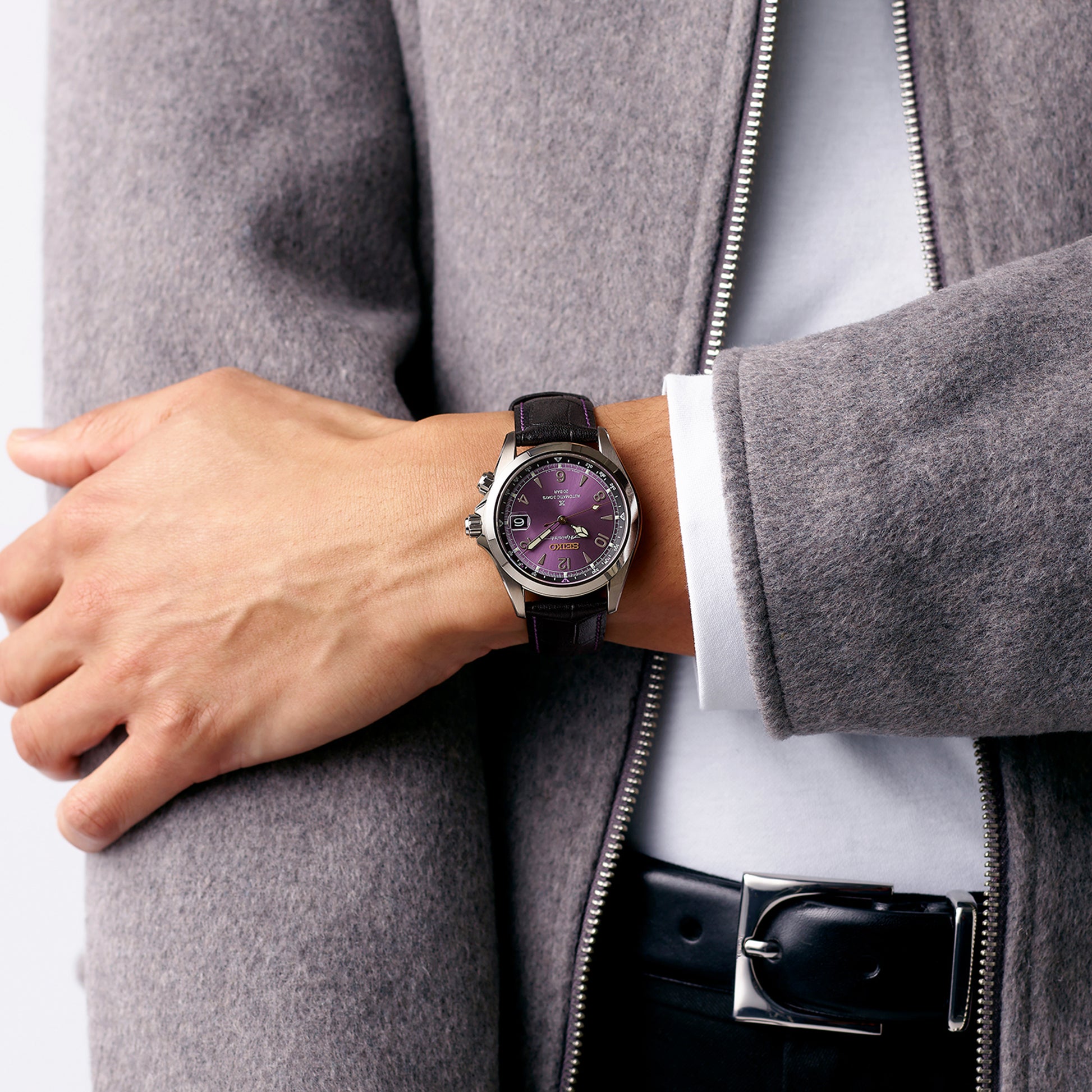 Seiko 145th Anniversary Alpinist Automatic Limited Edition Watch in Edo Purple PRE-ORDER