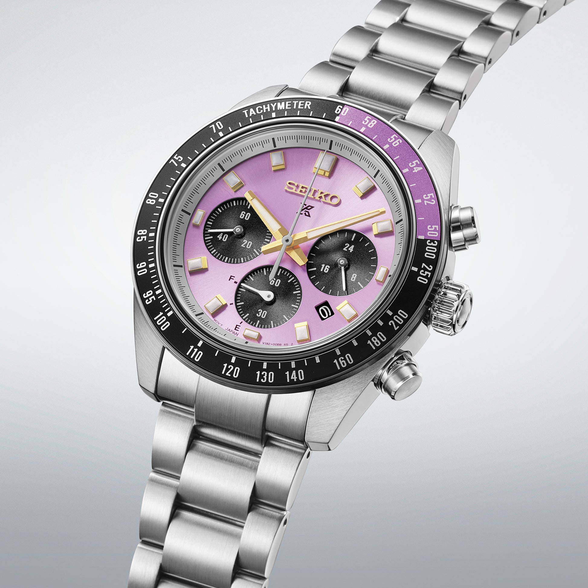 Seiko 145th Anniversary Speedtimer Solar Chronograph Limited Edition Watch in Edo Purple PRE-ORDER