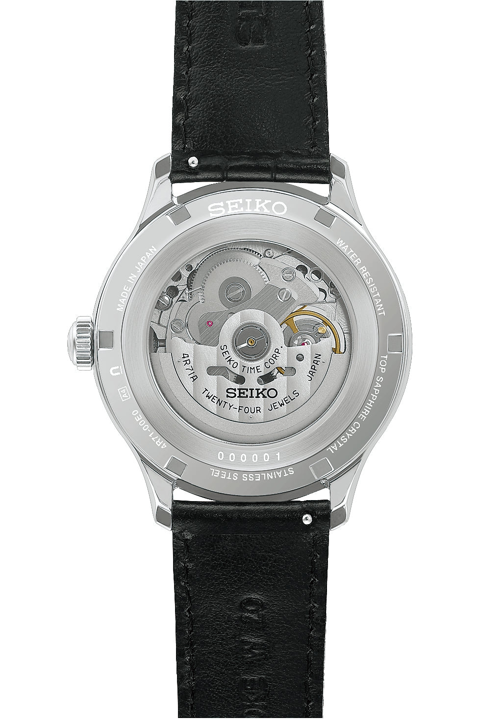 Seiko Presage Japanese Zen Gardens Watch in Moonlight Black