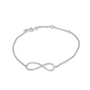 Handmade 9ct White Gold Small Infinity Bracelet