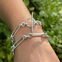 Handmade Sterling Silver Chain Necklace or Double Bracelet