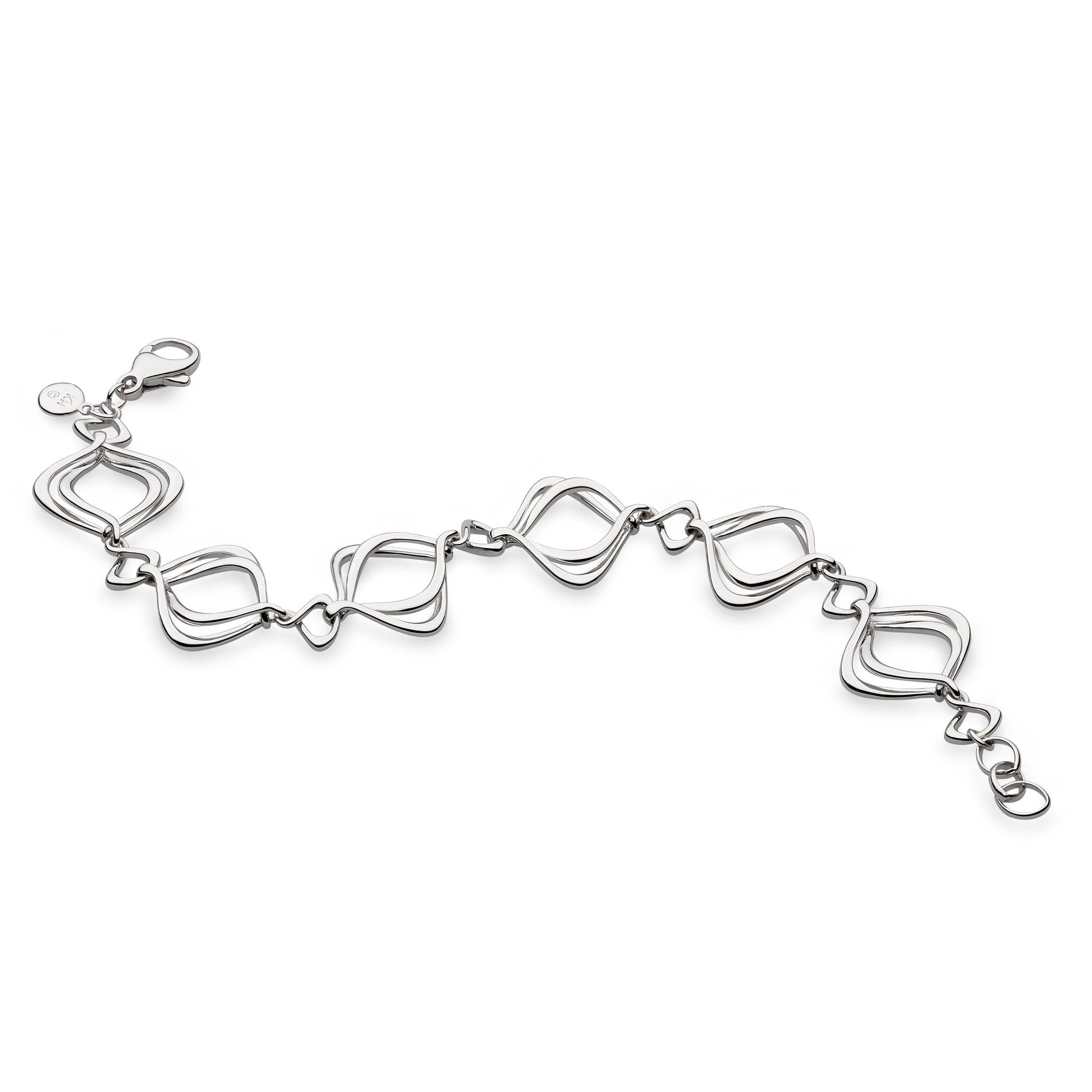 Kit Heath Sterling Silver 'Alicia' Entwined Bracelet