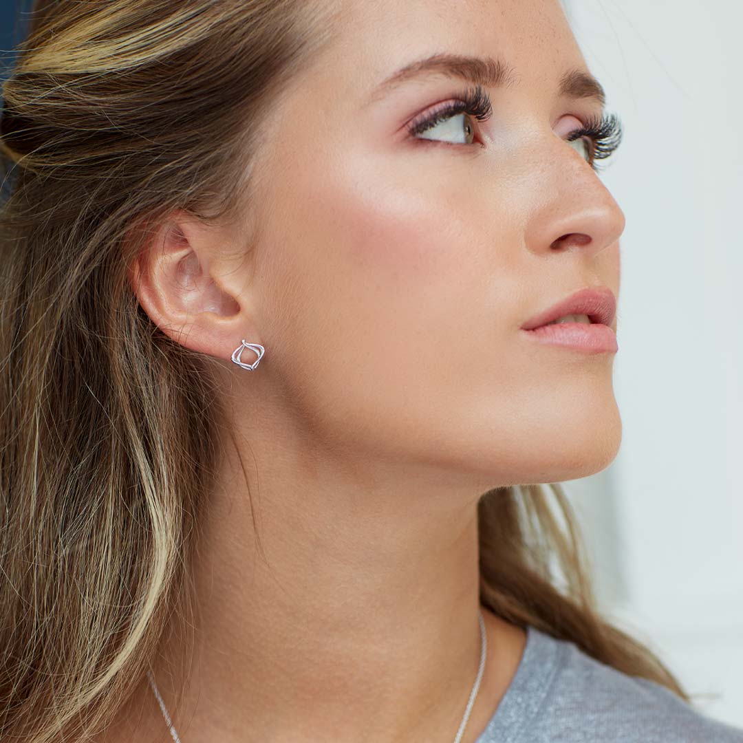 Kit Heath Sterling Silver 'Alicia' Petite Stud Earrings
