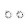 Kit Heath Sterling Silver 'Bevel Trilogy' Stud Earrings