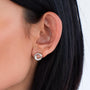 Kit Heath Sterling Silver 'Bevel Trilogy' Stud Earrings