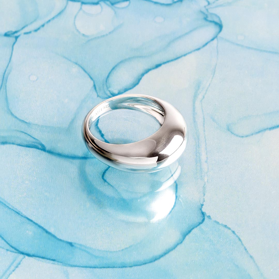 Kit Heath Sterling Silver 'Coast Pebble' Ring