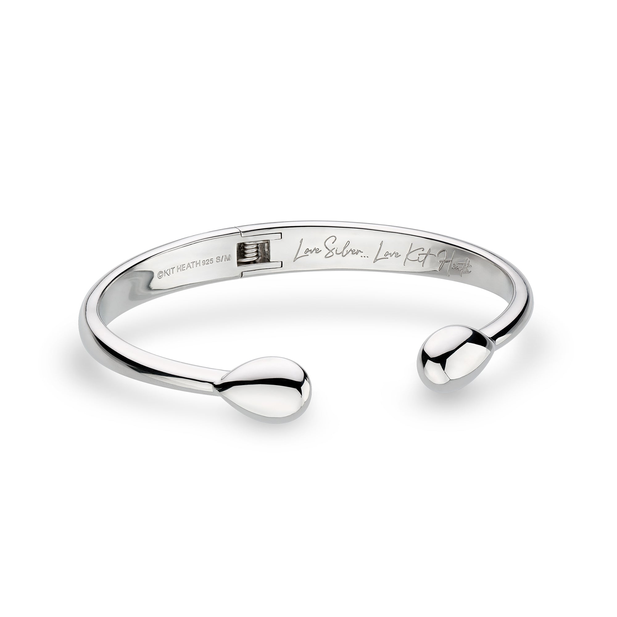 Kit Heath Sterling Silver 'Coast Pebble' Smooth Bangle