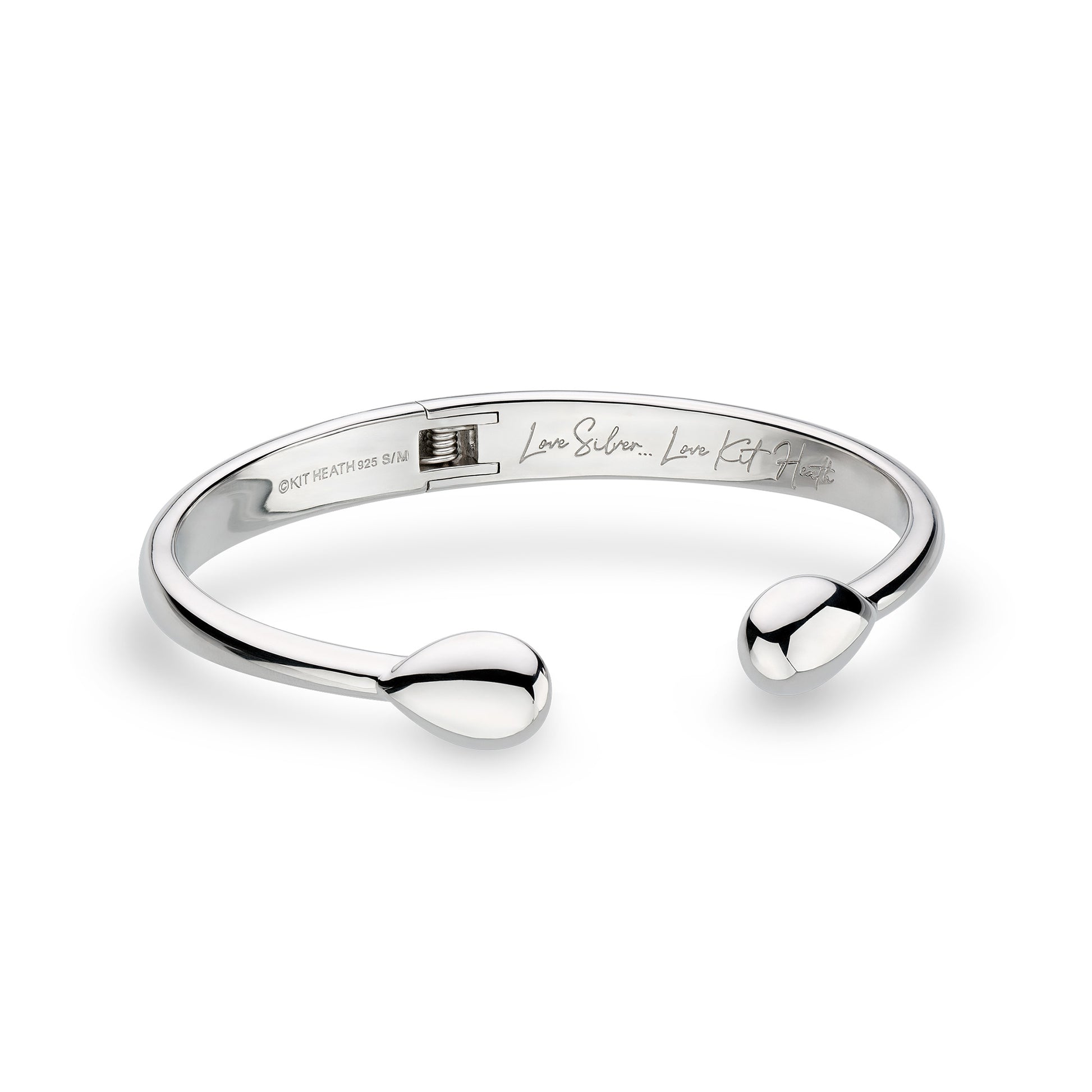 Kit Heath Sterling Silver 'Coast Pebble' Smooth Bangle
