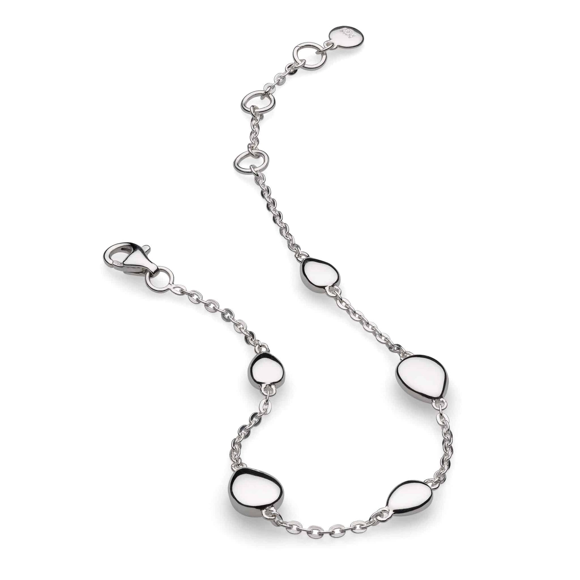 Kit Heath Sterling Silver 'Coast Pebble' Station Bracelet