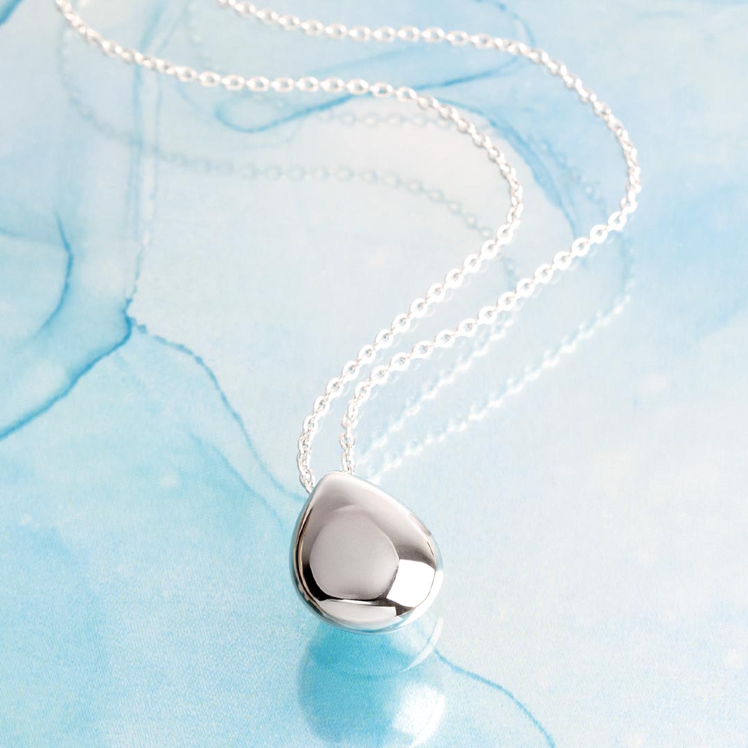 Kit Heath Sterling Silver 'Coastal Pebble' Smooth Grande Necklace