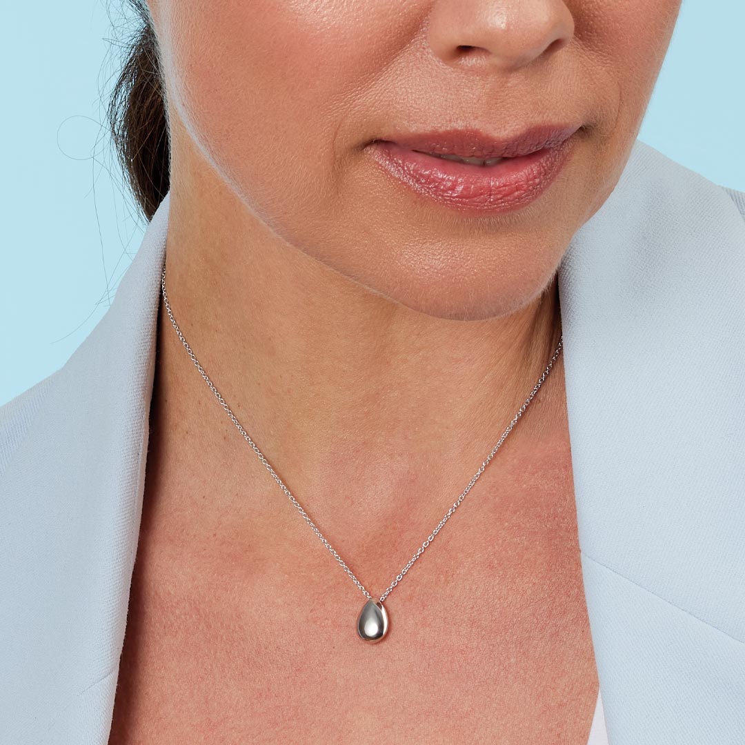 Kit Heath Sterling Silver 'Coastal Pebble' Smooth Necklace