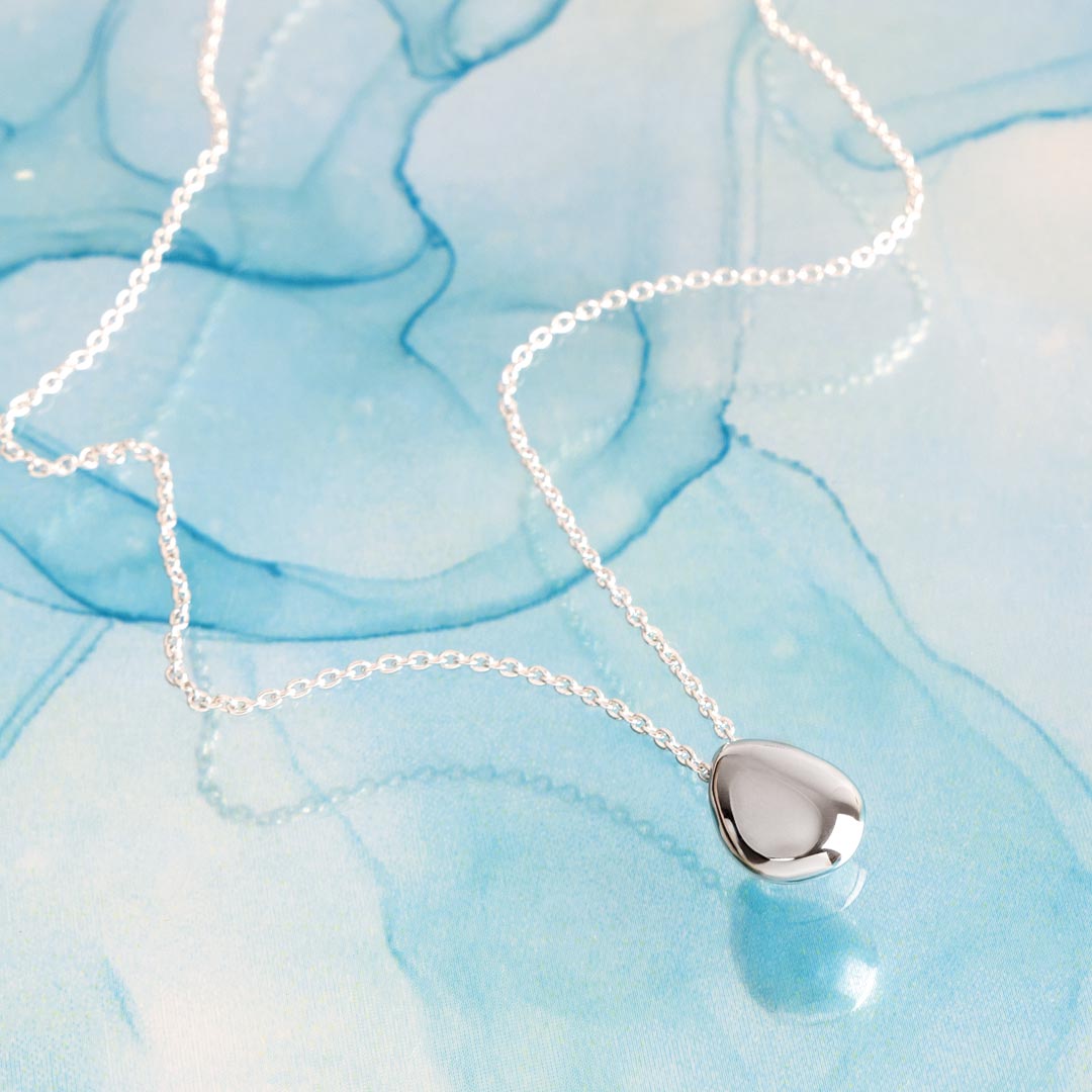 Kit Heath Sterling Silver 'Coastal Pebble' Smooth Necklace