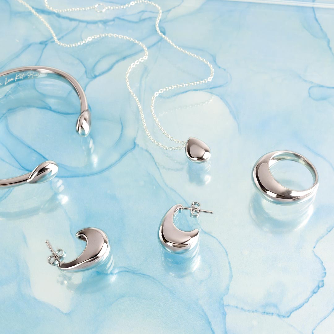 Kit Heath Sterling Silver 'Coastal Pebble' Smooth Necklace