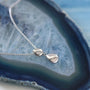 Kit Heath Sterling Silver 'Coastal Pebble' Twin Droplet Necklace