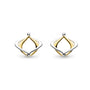 Kit Heath Sterling Silver Gold Plated 'Alicia Golden' Petite Stud Earrings