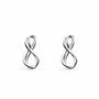 Kit Heath Sterling Silver 'Infinity' Mini Stud Earrings