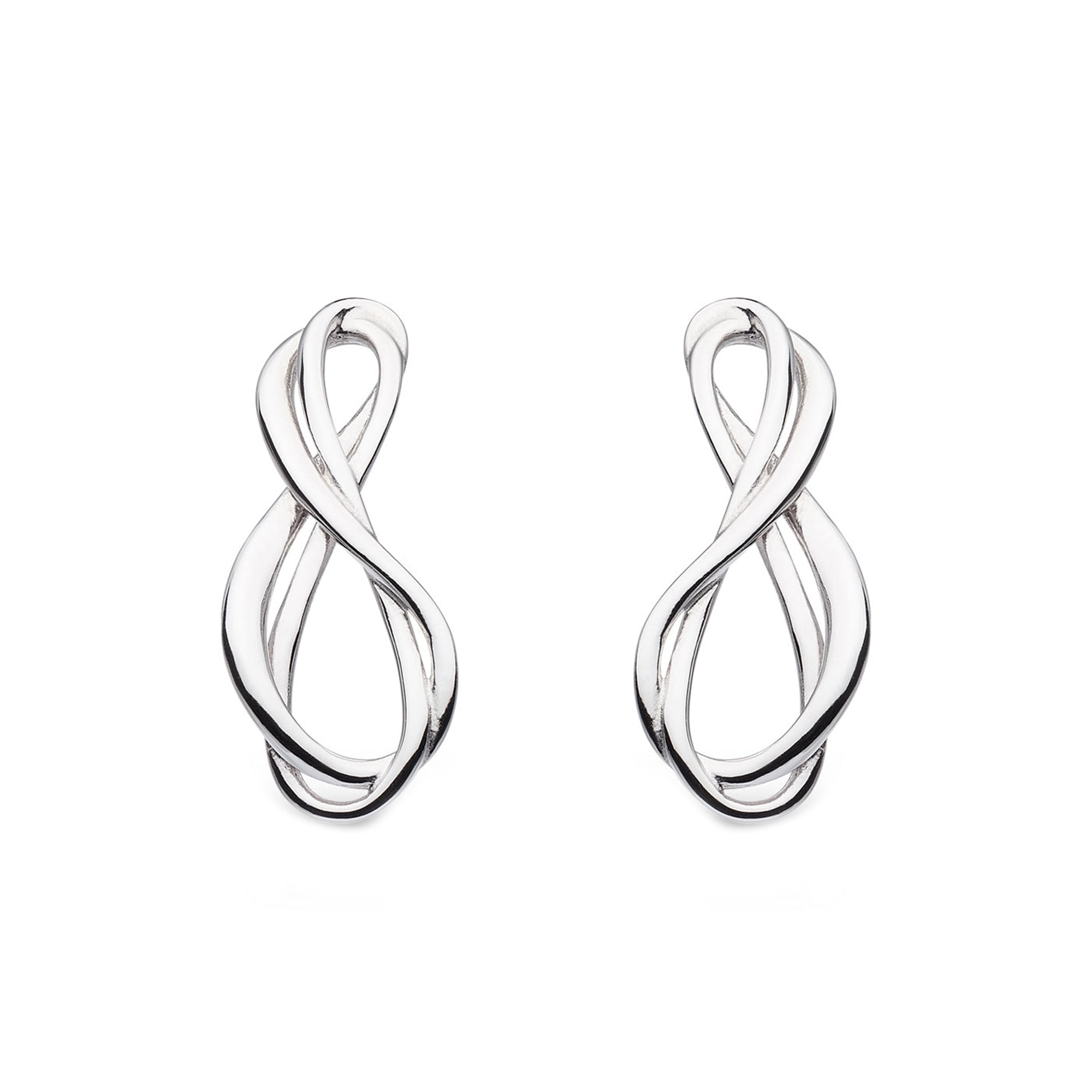 Kit Heath Sterling Silver Infinity Stud Earrings
