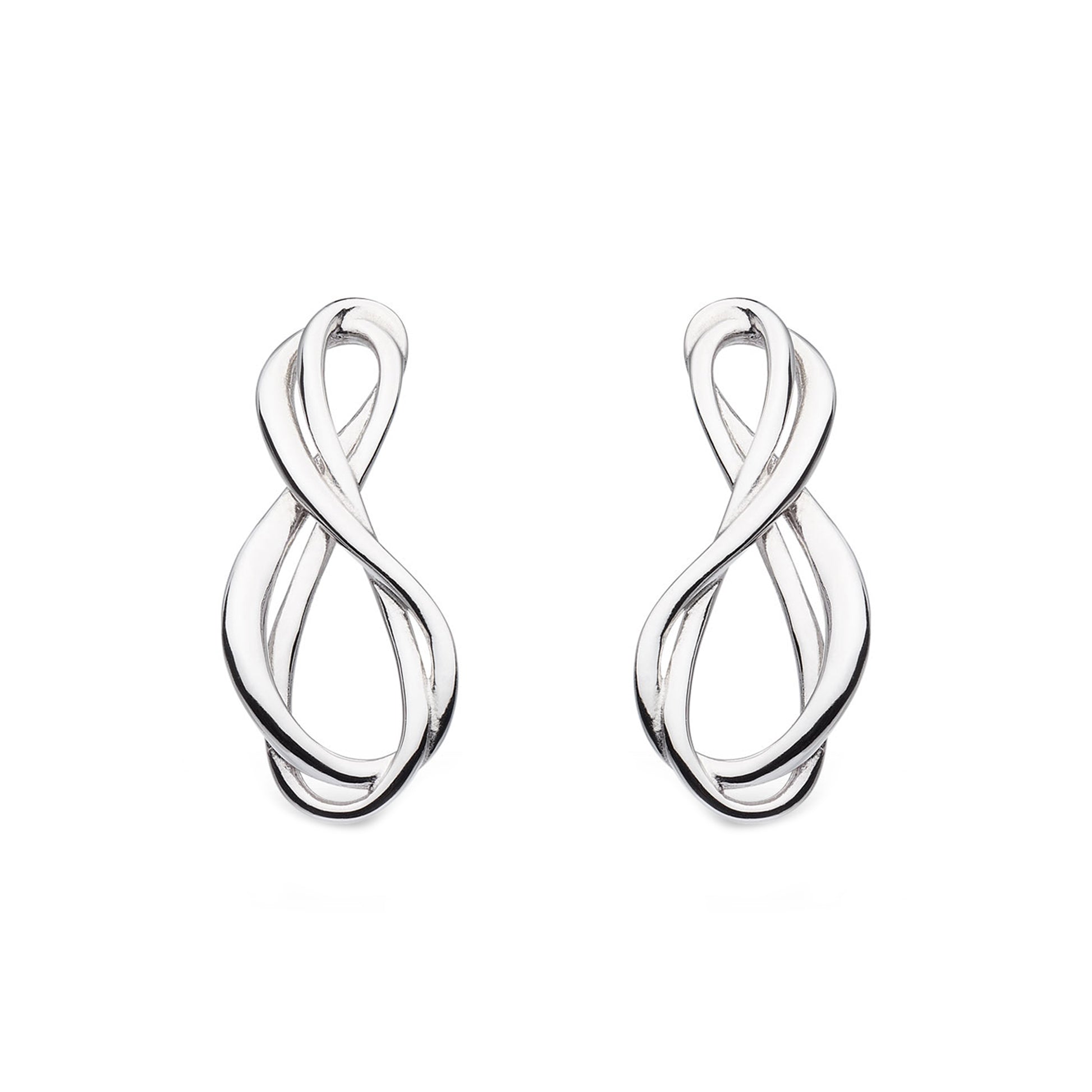 Kit Heath Sterling Silver Infinity Stud Earrings