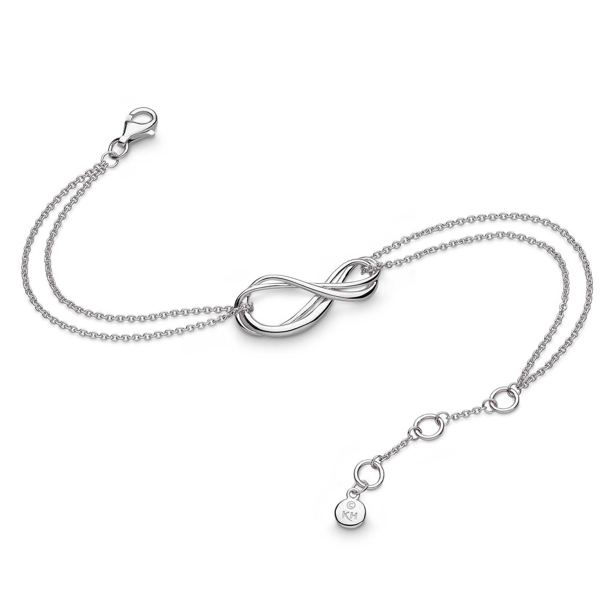Kit Heath Sterling Silver 'Infinity' Twin Chain Bracelet