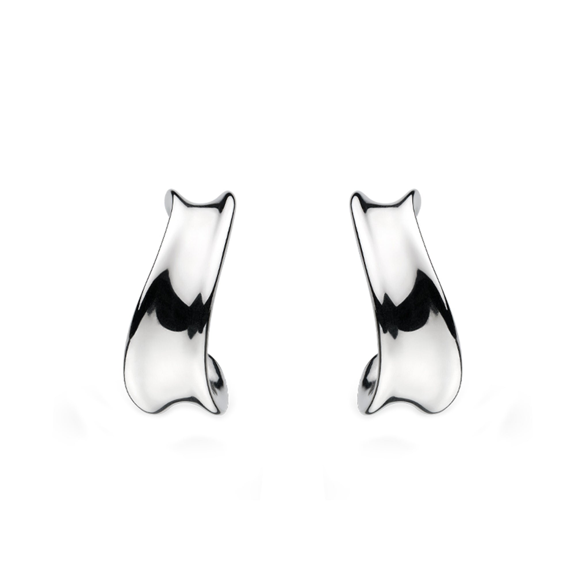 Kit Heath Sterling Silver 'Serenity' Hoop Earrings