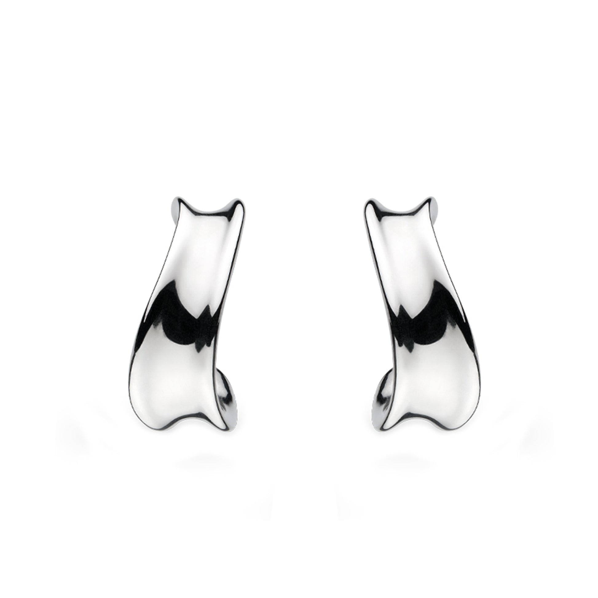 Kit Heath Sterling Silver 'Serenity' Hoop Earrings
