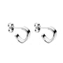 Kit Heath Sterling Silver 'Serenity' Hoop Earrings