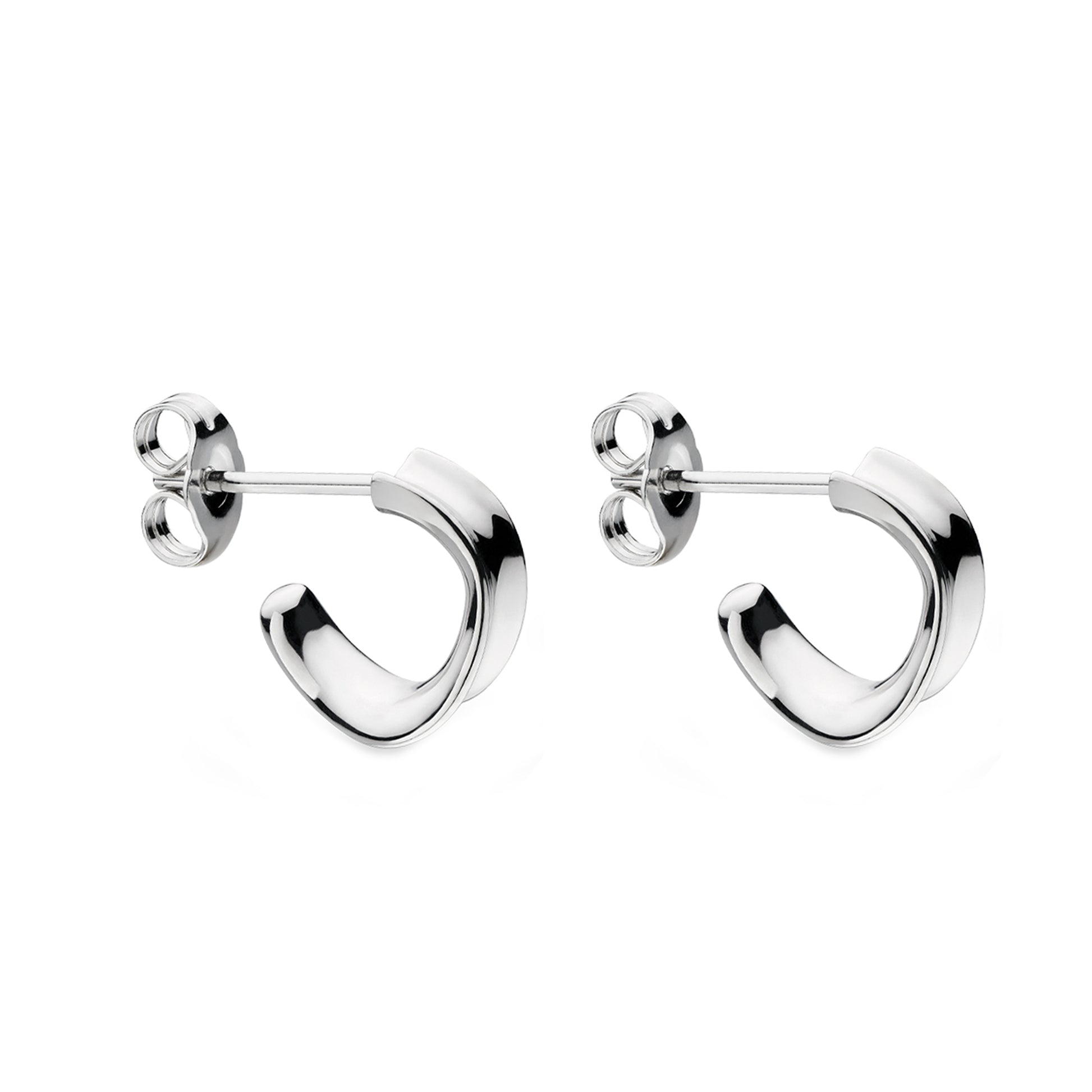 Kit Heath Sterling Silver 'Serenity' Hoop Earrings