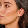 Kit Heath Sterling Silver 'Serenity' Loop Grande Stud Earrings