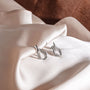 Kit Heath Sterling Silver 'Serenity' Loop Grande Stud Earrings