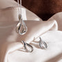 Kit Heath Sterling Silver 'Serenity' Loop Grande Stud Earrings