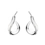 Kit Heath Sterling Silver 'Serenity' Loop Semi Hoop Earrings