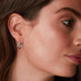 Kit Heath Sterling Silver 'Serenity' Loop Semi Hoop Earrings