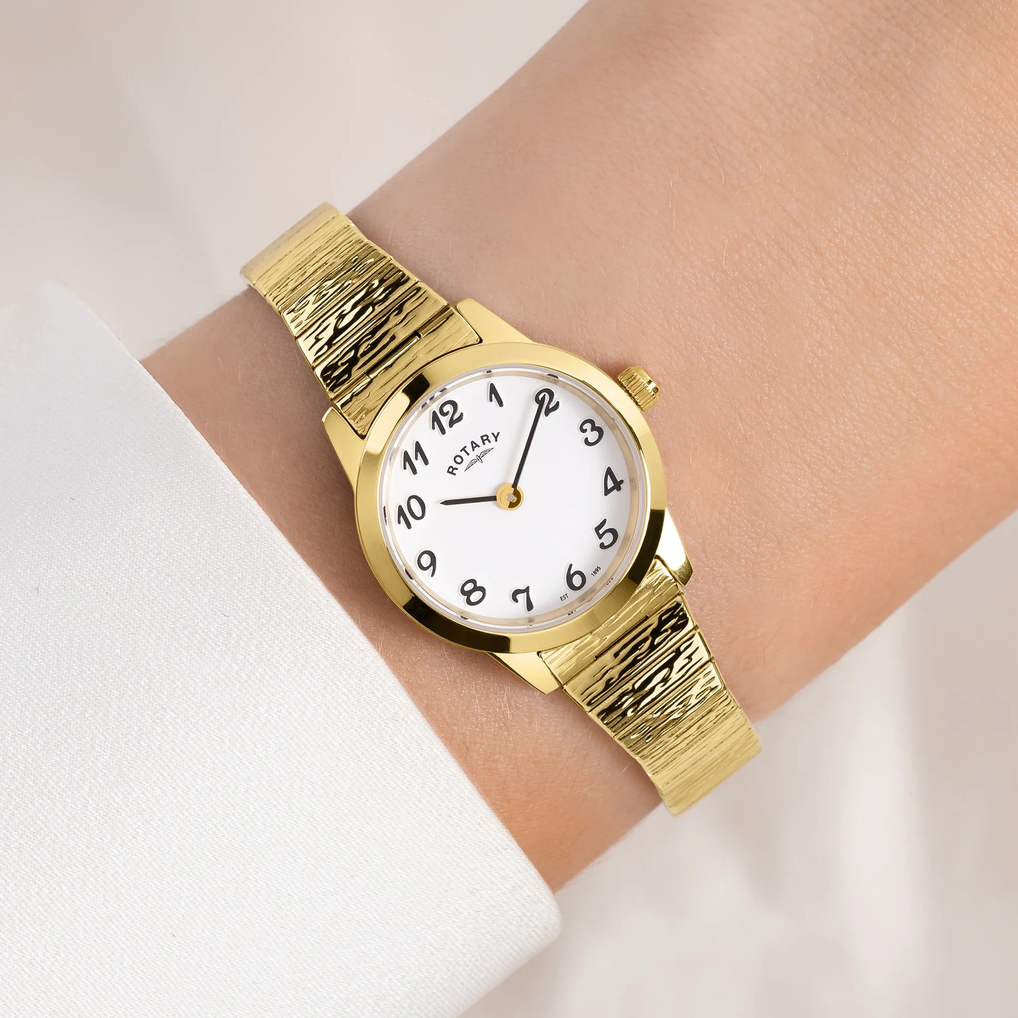 Ladies Rotary PVD on Steel Watch With Expanding Bracelet