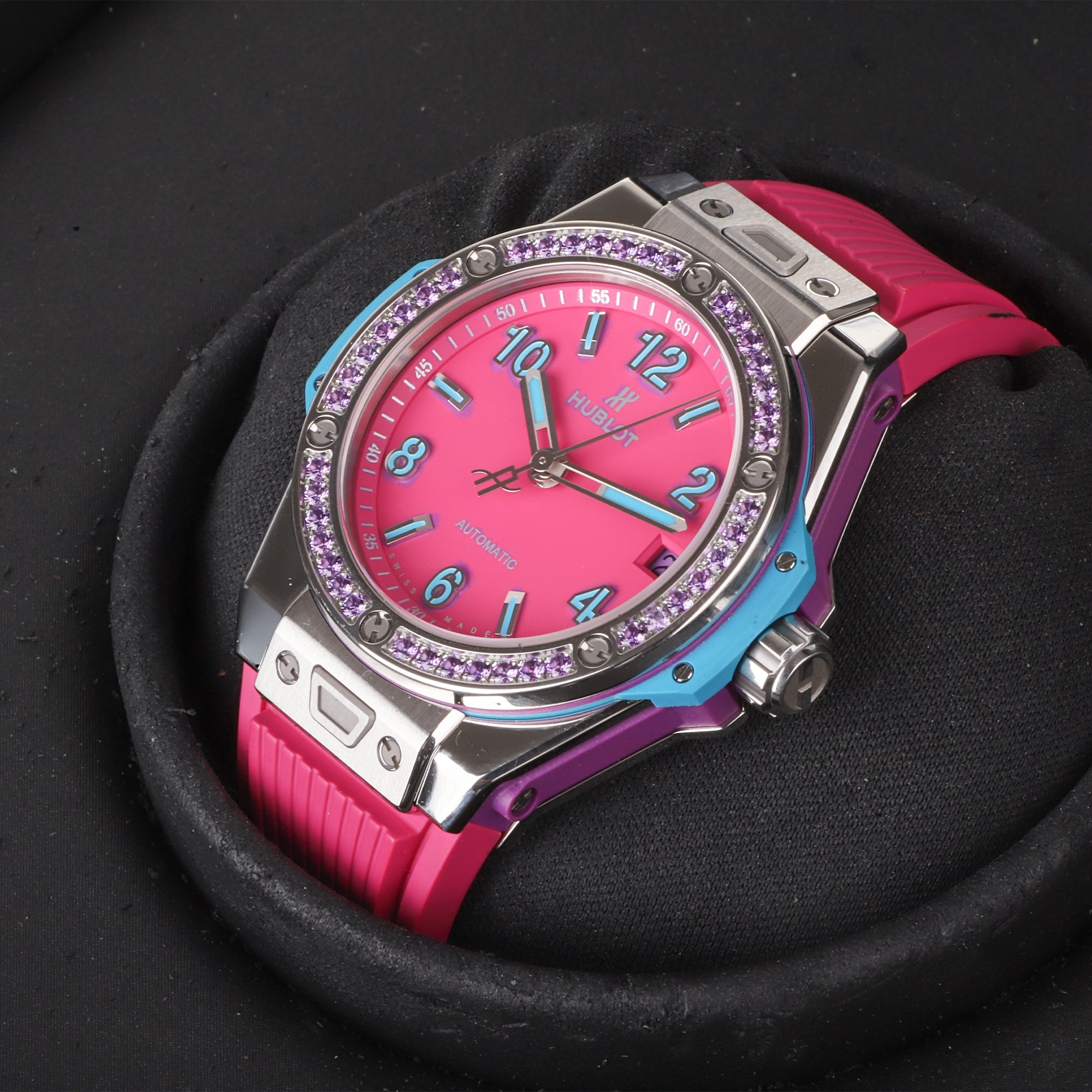 Limited Edition Sapphire Hublot Big Bang Pop Art Pre-owned Watch